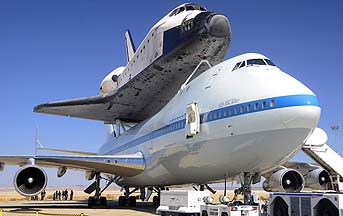 Space Shuttle Endeavour at NASA Dryden Flight Research Center, September 20, 2012